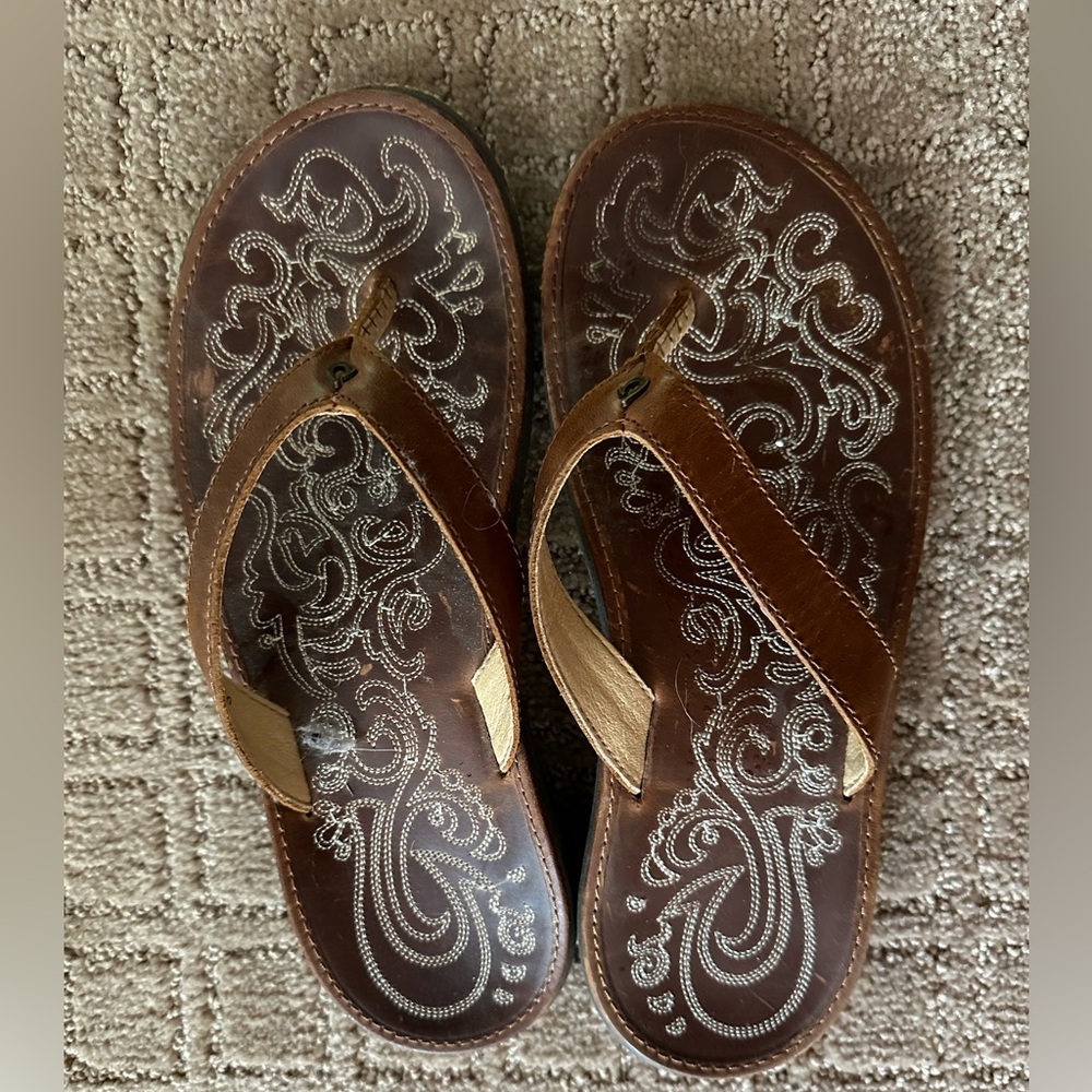 Olukai sandals brown